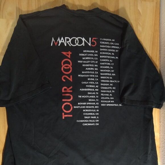 Vintage Maroon 5 2004 Tour T-Shirt - Picture 4 of 9